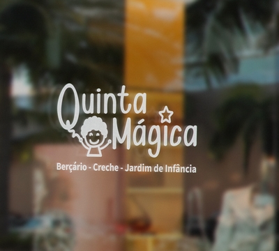 banner aplicado a imagem corporativa da quinta magica